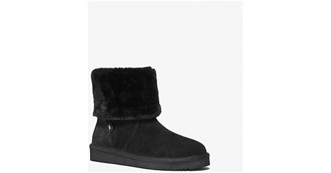 Julia Faux Fur Trim Suede Boot 